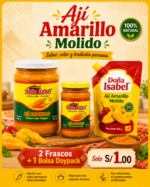 Promoción Especial Doña Isabel Ají Amarillo Molido: 2 Frascos + 1 Bolsa Doypack